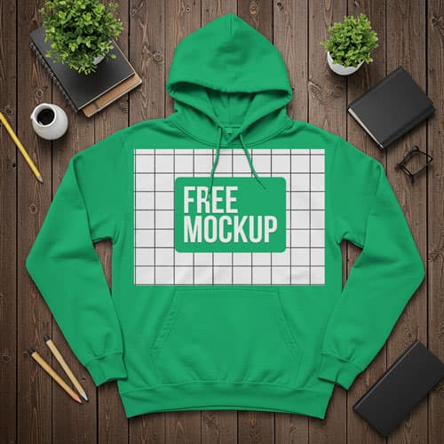Free Flat Lay Hoodie Free Mockup PSD — Stylish Apparel PSD mockup for Adobe Photoshop