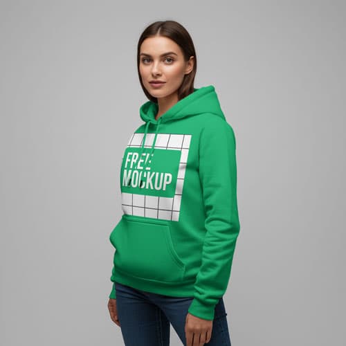 Hooded Sweatshirt Free Mockup PSD — Premium Apparel