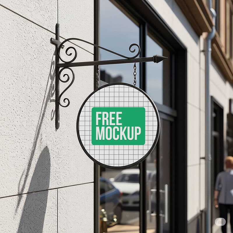 Signboard Mockup PSD