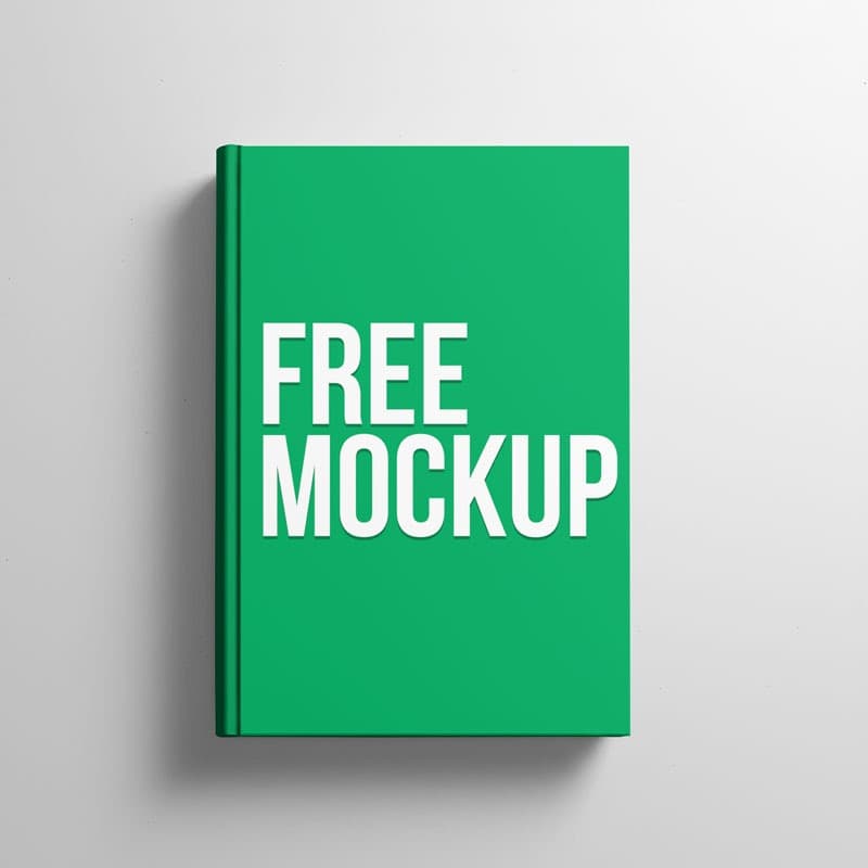 Custom Book Mockup PSD