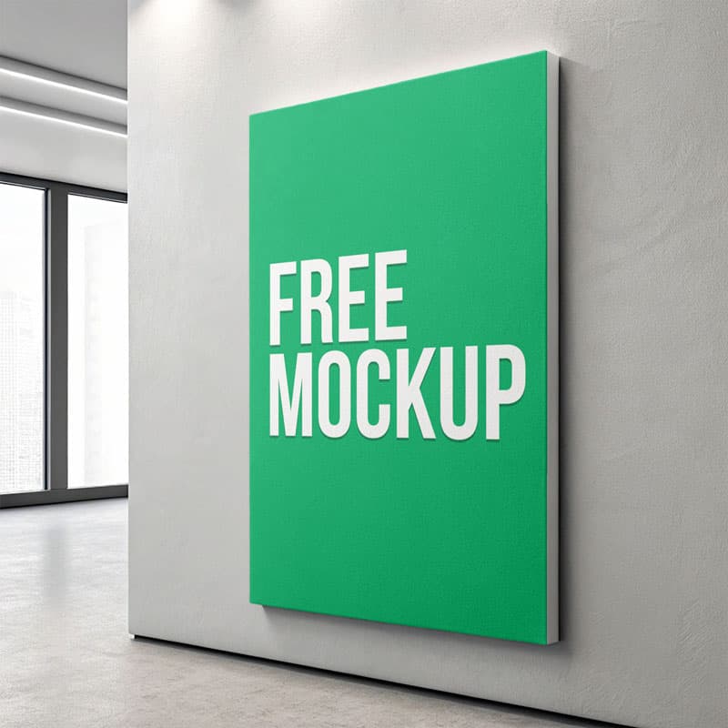 Canvas Mockup PSD