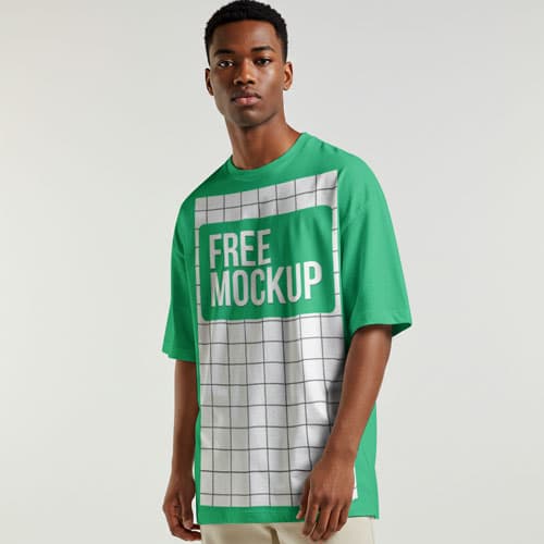 Free T-Shirt Mockup PSD — Classic Front View