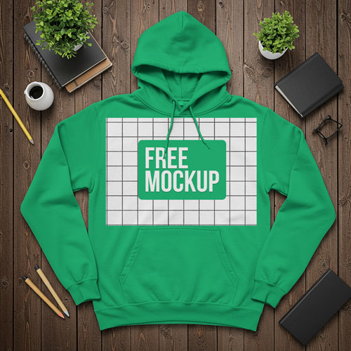 Free Flat Lay Hoodie Free Mockup PSD — Stylish Apparel PSD mockup for Adobe Photoshop