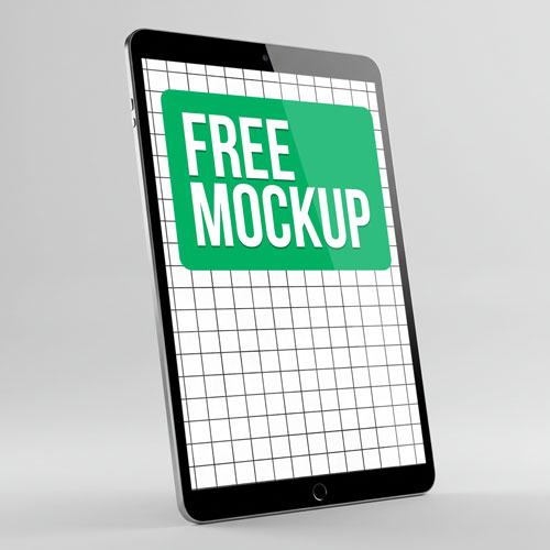 Free Tablet PSD Mockup Portrait View — Clean Display PSD mockup for Adobe Photoshop