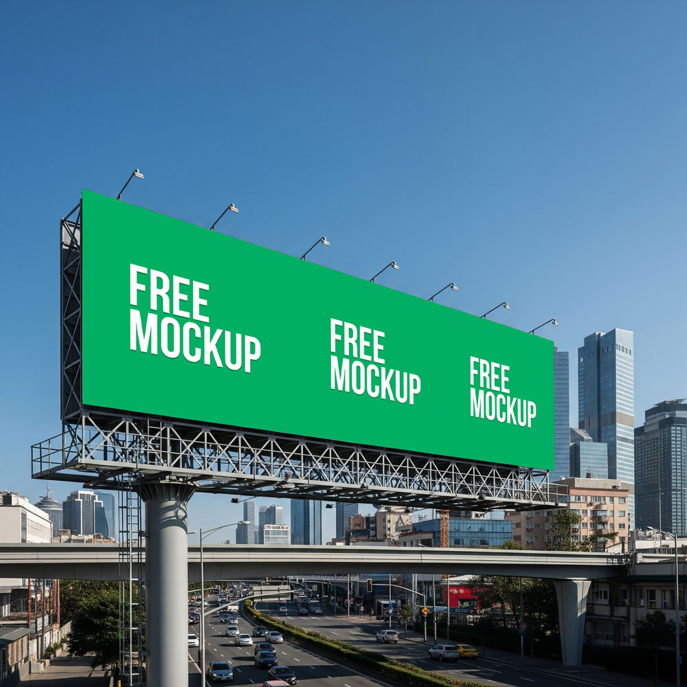 Outdoor Free Billboard Mockup PSD